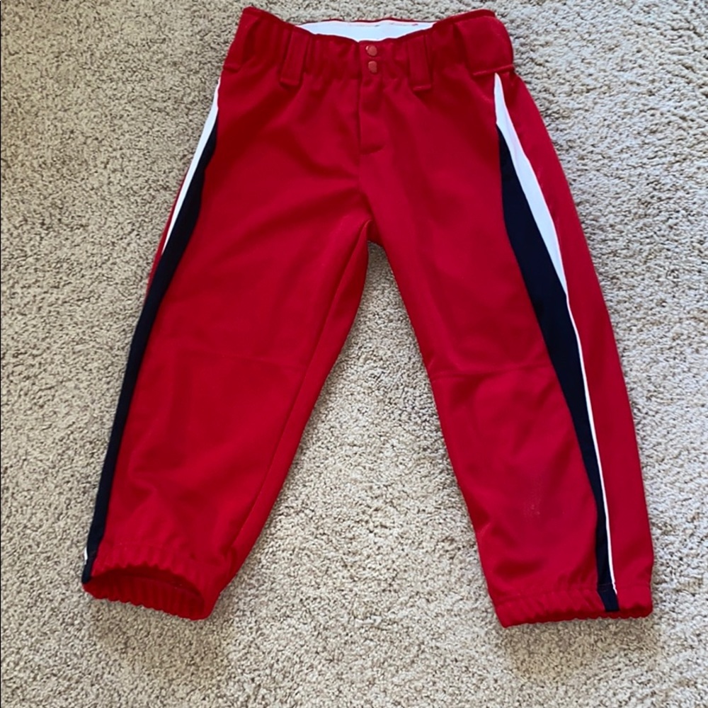 E17 Augusta Sportswear red softball pants